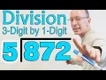 Dividing 3-Digit Numbers by 1-Digit Numbers Long Division vibhaajan