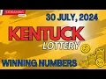 Kentucky Midday Lottery Results For - 30 Jul 2024