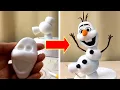 OLAF Cake Topper Sugar Paste Modelling Frozen Cake Tutorial
