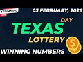 Texas Day Lottery Results For - 03 Feb 2026