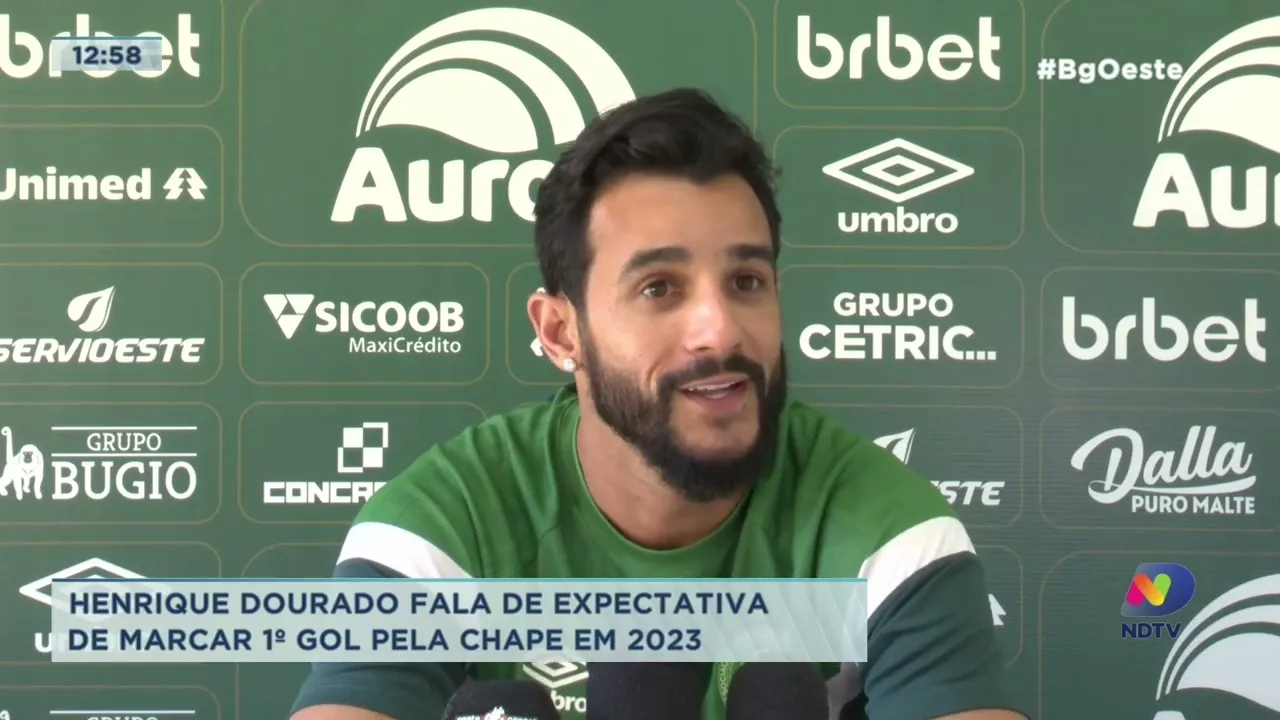Henrique Dourado fala de expectativa de marcar 1º gol pela Chape em 2023