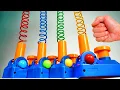 Iron Tube Marble Run Race ASMR 1 How High is the Sky Creative Healing Sound Machine DIY Build