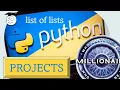 Millionaire Project List inside a List Python Tutorial for Starters