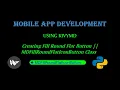 Creating Fill Round Flat Icon Button using KIVYMD MDFillRoundFlatIcon Button class Mobile App