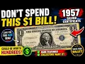 1957 1 Silver Certificate Value Rare Dollar Bills Worth Money