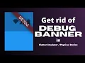 How to remove Debug Banner - Flutter