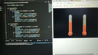 2xThermometers with vPython