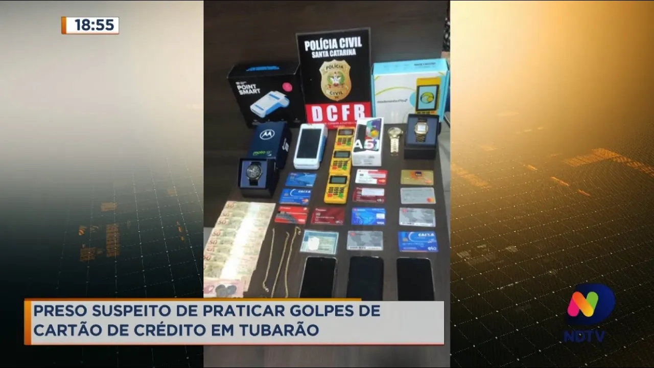 Golpes de cartão de crédito: suspeito é preso em Tubarão