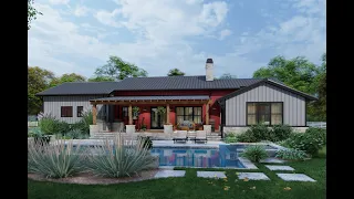 Dos Riatas Ranch Barndominium House Plan 2486 Phased Construction 2