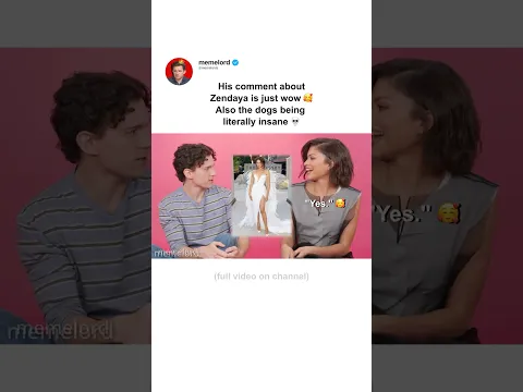 Tom is so sweet to Zendaya 🥰 awww! #tomholland #zendaya #shorts #spiderman