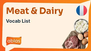 Meat Dairy French Vocabulary List 
