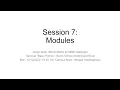 Session 7 Modules Basic Python WS