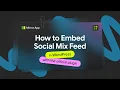 How to Add a Social Mix Widget to WordPress Using Shortcode Guide