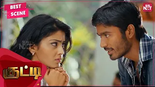 the moment of shriya feels dhanushs love kutty tamil dhanush shriya saran sun nxt