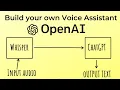 Create a Smart Voice Assistant using Open AI s ChatGPT Whisper Python Gradio Python Project