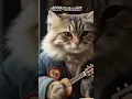 Lagu Cat playing guitar in cafe
