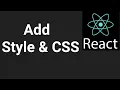 Add Style CSS Part React js in Hindi tutorial