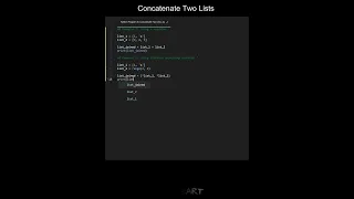 Concatenate Two Lists in Python Python Examples Python Coding Tutorial Python Interview