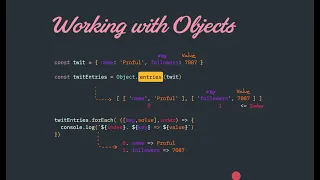 JavaScript Object entries