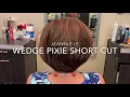 Wedge haircut - pixie haircut