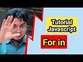 Perulangan for in pada javascript