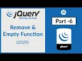 JQUERY REMOVE AND EMPTY FUNCTION 2020