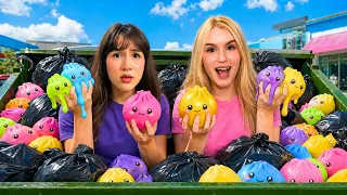 ACHEI DUMPLING SQUISHYS NO LIXO!!