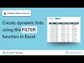 Using the FILTER Function in Excel Everyday Office