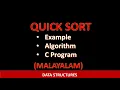 Quick sort Malayalam tutorial