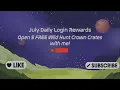 Elder Scrolls Online - Wild Hunt Crown Crates July 2024 FREE Daily Login Rewards CueJawsMusic