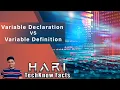Difference between Variable Declaration and Definition In C Language