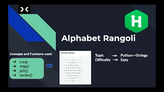 Alphabet Rangoli HackerRank Solution Python String Pattern Printing