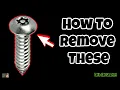 Nothing is TAMPER PROOF How To Remove Tamper Proof Bolts Screws