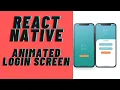 React Native UI Welcome Screen Animated Login EP-01 Speed Code