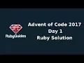 Advent of Code 2017 - Day 1