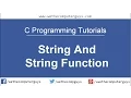 C Programming Language Tutorial - Lect 20 Strings