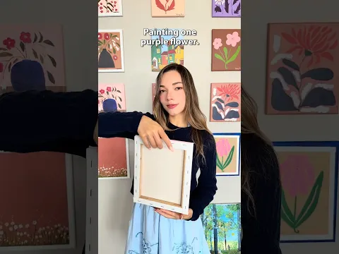 Pintando uma tela todos os dias. Hoje é o dia 12. #shorts