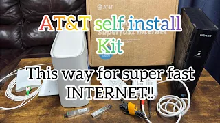 How to install att fiber Internet bgw320 bgw210 AT T dsl self installation