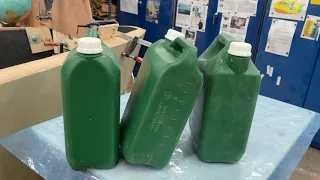 The Divinycell is now butt jointed and laminated on two sides.