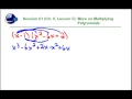 061 Alg1 Ch 9 5 More on Multiplying Polynomials