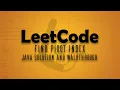 LeetCode Problem 724 Find Pivot Index Java Solution Walkthrough