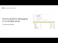 How to perform debugging in a runnable class in Dynamics 365 Finance and Operations
