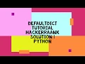 DefaultDict HACKERRAANK SOLUTION PYTHON