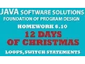 Java Programming Challenge 6 10 12 Days of Christmas Java arrays loops and Switch statements