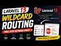 Laravel Route Parameters Wildcard Routing Explained Pass Data Between Pages with Blade