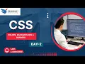 CSS CSS3 Styling Day 2 - Colors Backgrounds Borders Explained