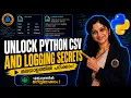 Python Programming CSV Logging Modules Free Malayalam Course BTech CBSE BSc MCA MSc