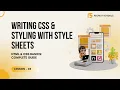 Web Development Foundations Writing CSS Styling with Style Sheets Lesson 3