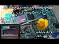 Building a computer from scratch and running C on it