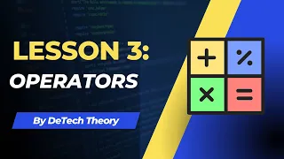 Introduction to Java Programming - Lesson 3 Operators